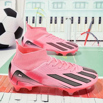 Vyriški nauji TF futbolo bateliai, sportiniai bateliai, „Society Turf Grass“, ultralengvi vyriški futbolo bateliai, patogūs futbolo bateliai su kulkšnių apsauga, futsalo bateliai, greiti