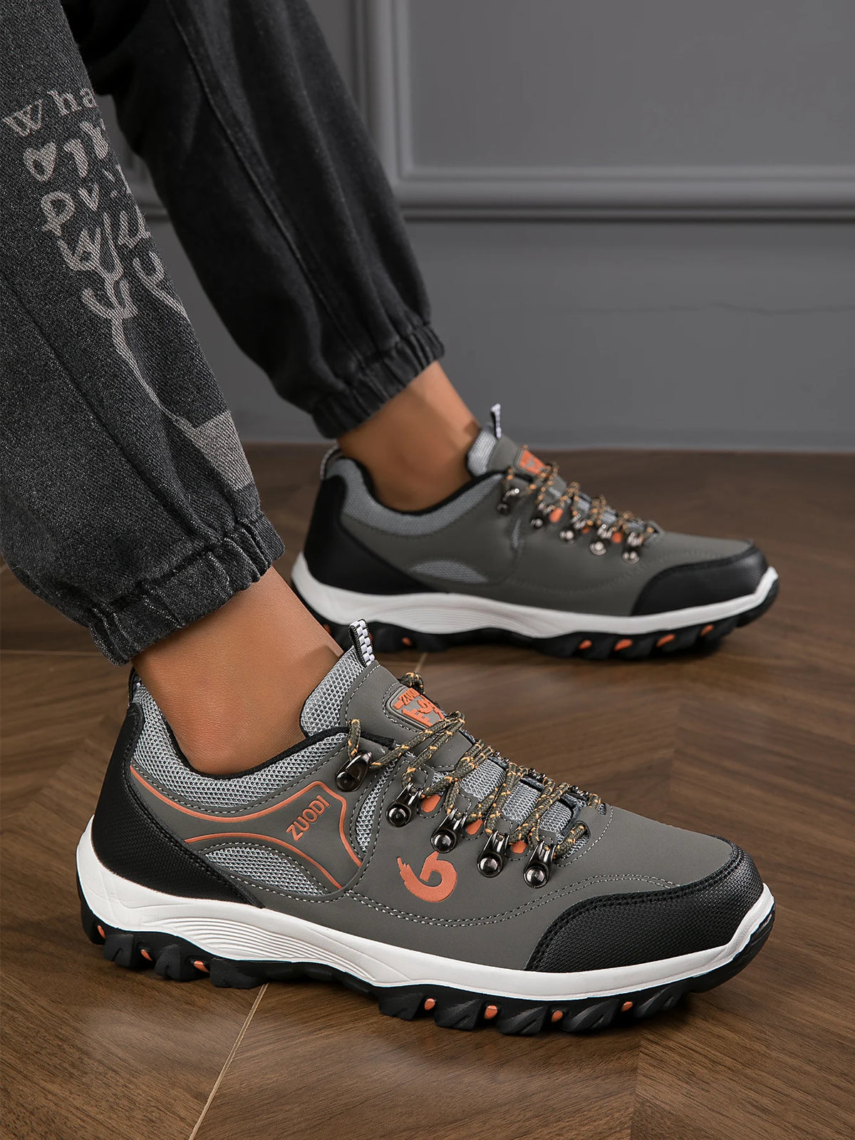 Chaussures de randonnée pour homme - Chaussures de sport de randonnée respirantes - Chaussures de sport ultra-légères pour la randonnée, le camping et la course à pied en plein air - Chaussures de sport antidérapantes