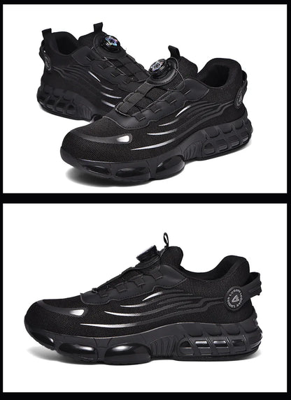 Chaussures de sécurité indestructibles à bout en acier, antidérapantes, résistantes à l'abrasion, chaussures de travail pour hommes, baskets robustes et confortables, neuves