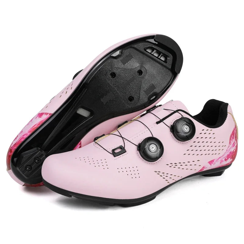 Profesjonalne męskie buty do kolarstwa szosowego, buty rowerowe SPD, podeszwa MTB, płaskie, wyścigowe, szybkie, do jazdy w terenie, obuwie rowerowe górskie, pedały sportowe