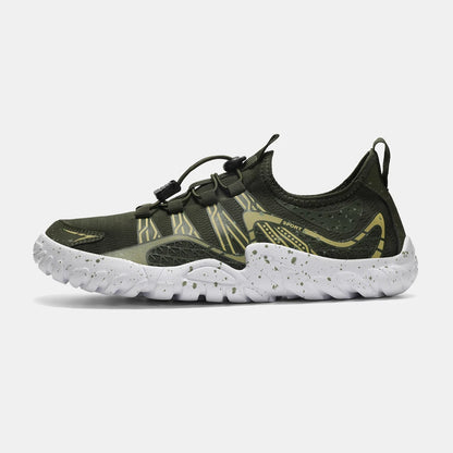 Oiaano Wide Barefoot Man Sports Shoes Black Mesh Knit Ultra Light Breathable Leisure Working Jogging Outdoor Soft Sole Zero Drop