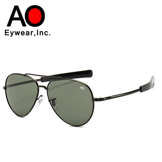 AO Aviation Men's Retro Sunglasses Fashion Pilot American Optical Sun Glasses for Women Unisex Metal UV400 SunShades  Gafas AO57