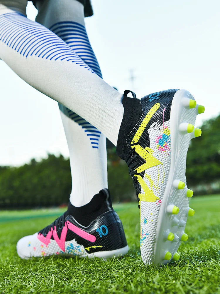 Chaussures de football pour homme, crampons Society, chaussures de football professionnelles, chaussures de football d'intérieur pour terrain rapide, baskets pour garçon, entraînement original