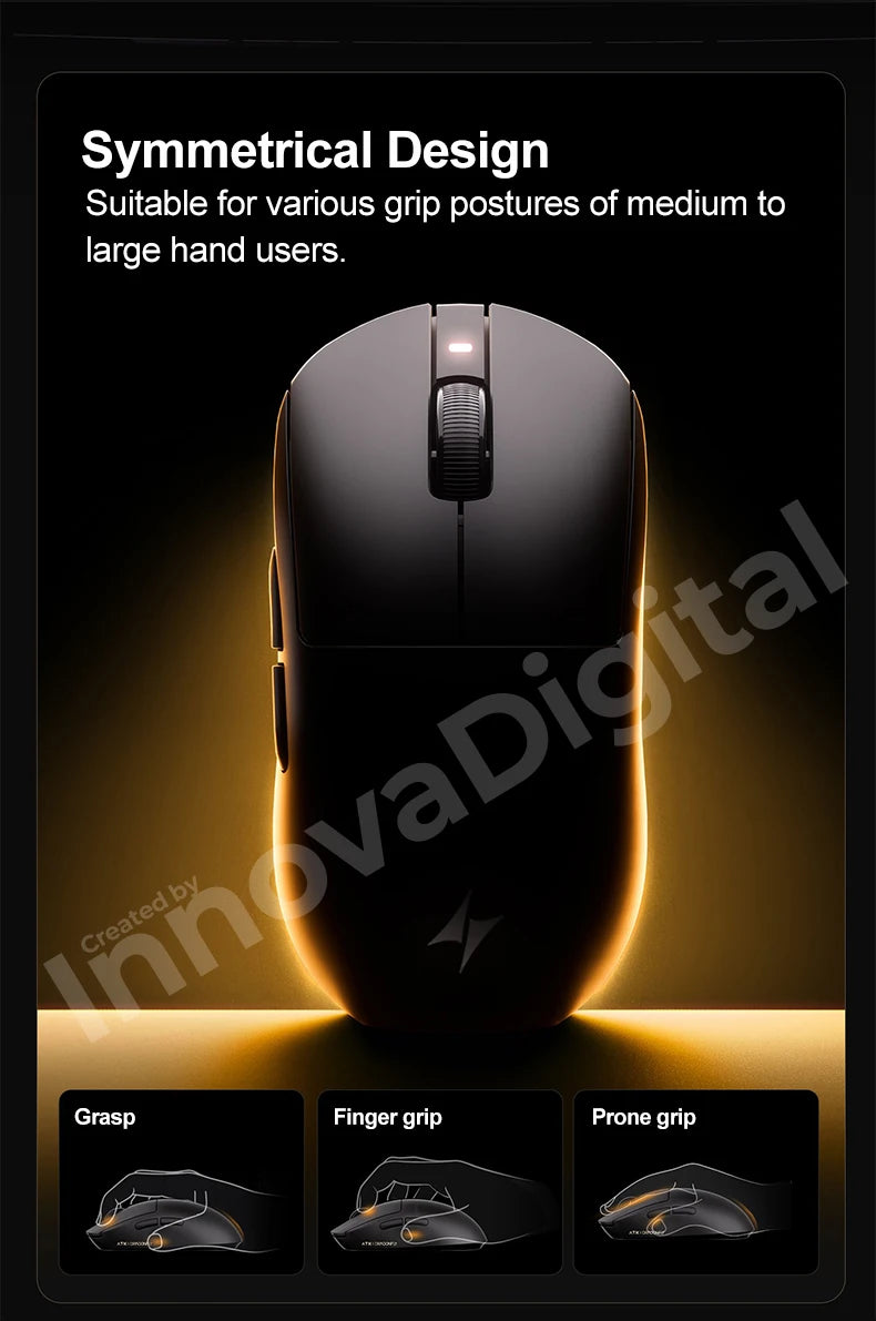 ATK Dragonfly A9 Ultimate trådløs gamingmus A9 Air PAW3950 ultralet ergonomisk e-sportsmus til gamere FPS CSGO A9 Ultra