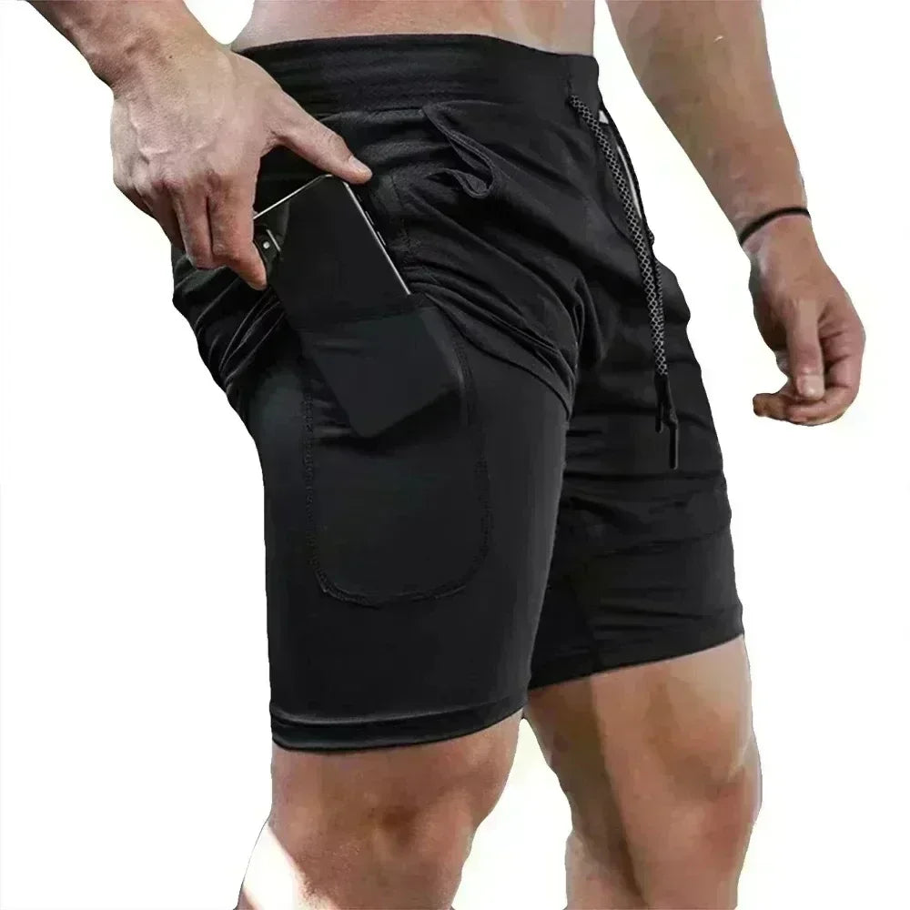 Dragon Ball Anime Majin Buu Printed Double-layer Shorts 2026 Unisex Summer New Gym Training Fast Drying Breathable Sports Shorts
