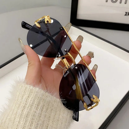 Keret nélküli női napszemüveg, luxus, designer, vintage, UV400, férfi napszemüveg, Lunette, Shades De Soleil, Femme, Gafas De Sol, Mujer, Lentes