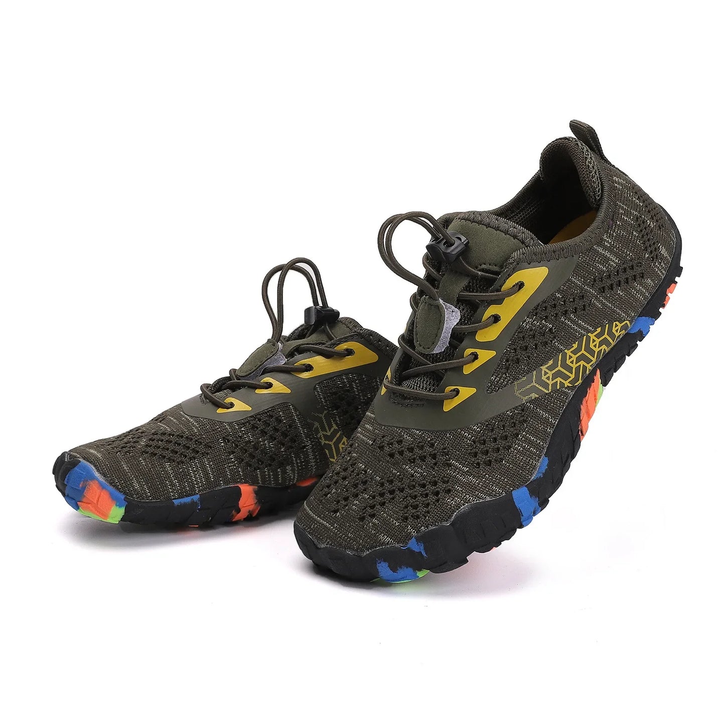 New Children's Aqua Shoes Women Colorful Walking Sports Upstream Wading Sneaker Breathable Mesh Five Fingers Swimming Water Shoe