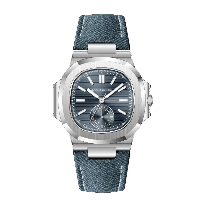 Specht & Söhne New Classic 40.8MM Ultrathin Watch For Men Japan VH60 Movt Sapphire Crystal 5980 Sports Wristwatch 50M Waterproof