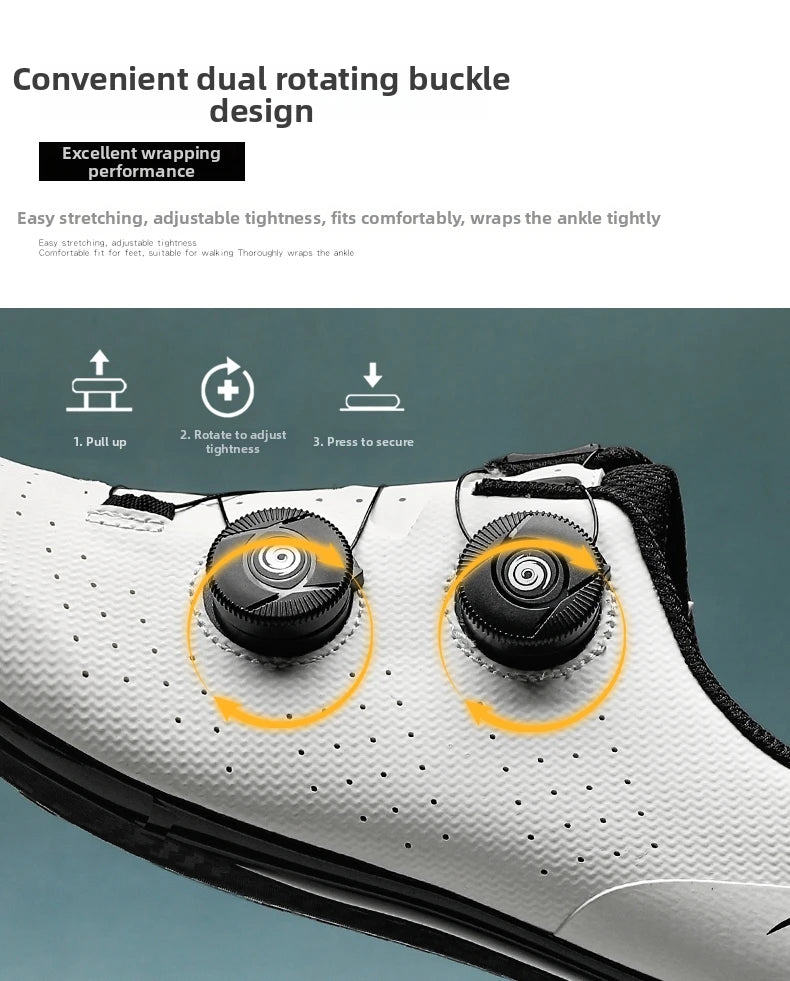 Competition Cycling Sports Shoes Road Bicycle Shoes Unisex Breathable Self-Locking Racing Cycling Shoes