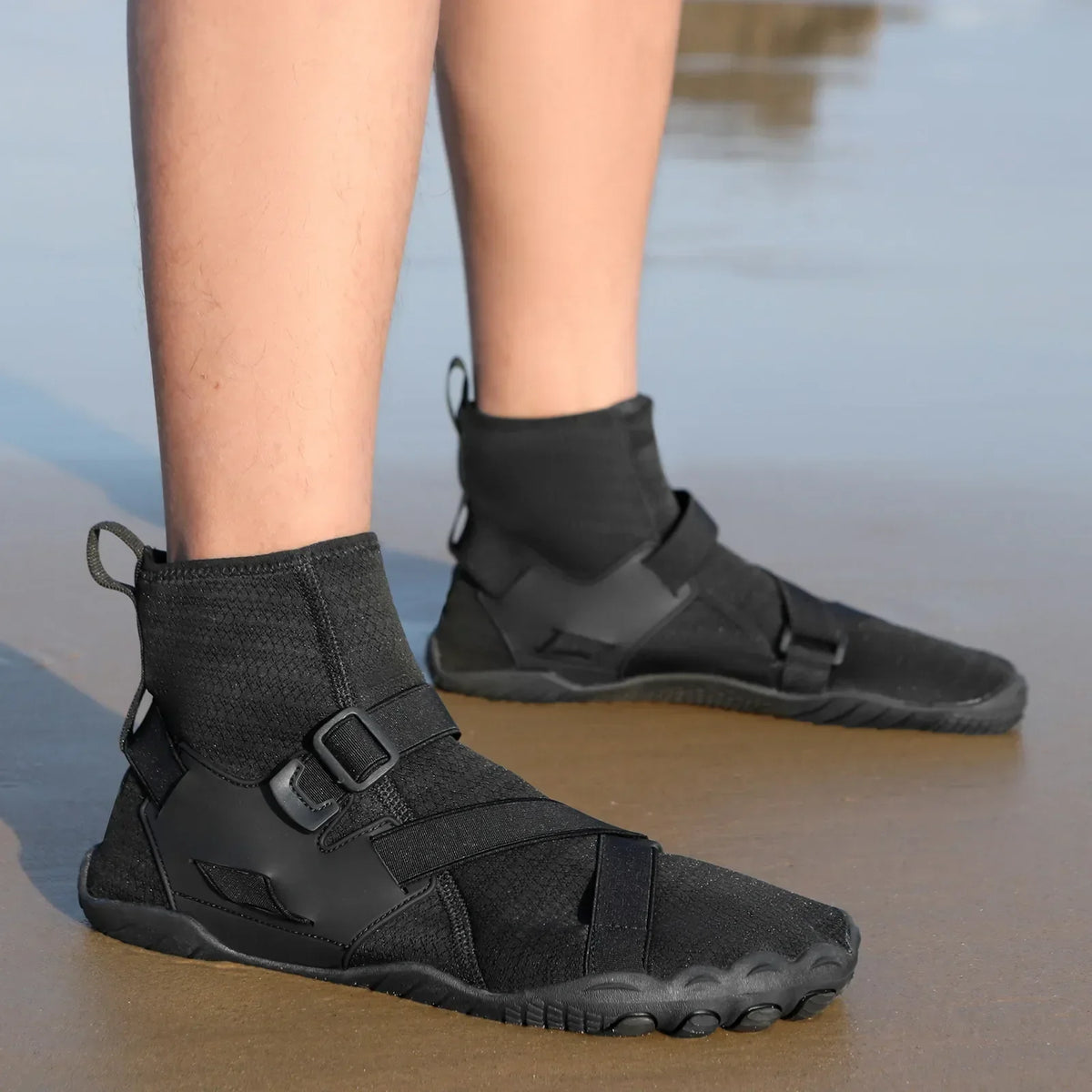Sapatilhas aquáticas unissexo de cano alto para desporto ao ar livre, caminhada, travessias na água, natação, praia, fitness, mergulho e surf, estilo barefoot