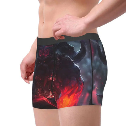Ornn League of Legends LOL Jogos MOBA Cuecas Cuecas respiráveis Roupa interior masculina Calções sensuais Boxers