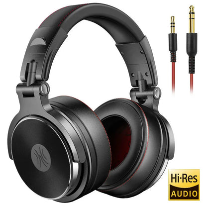 Oneodio ecouteurs avec fil Casque de studio hi-fi professionnel pour DJ avec micro, pour téléphone et PC