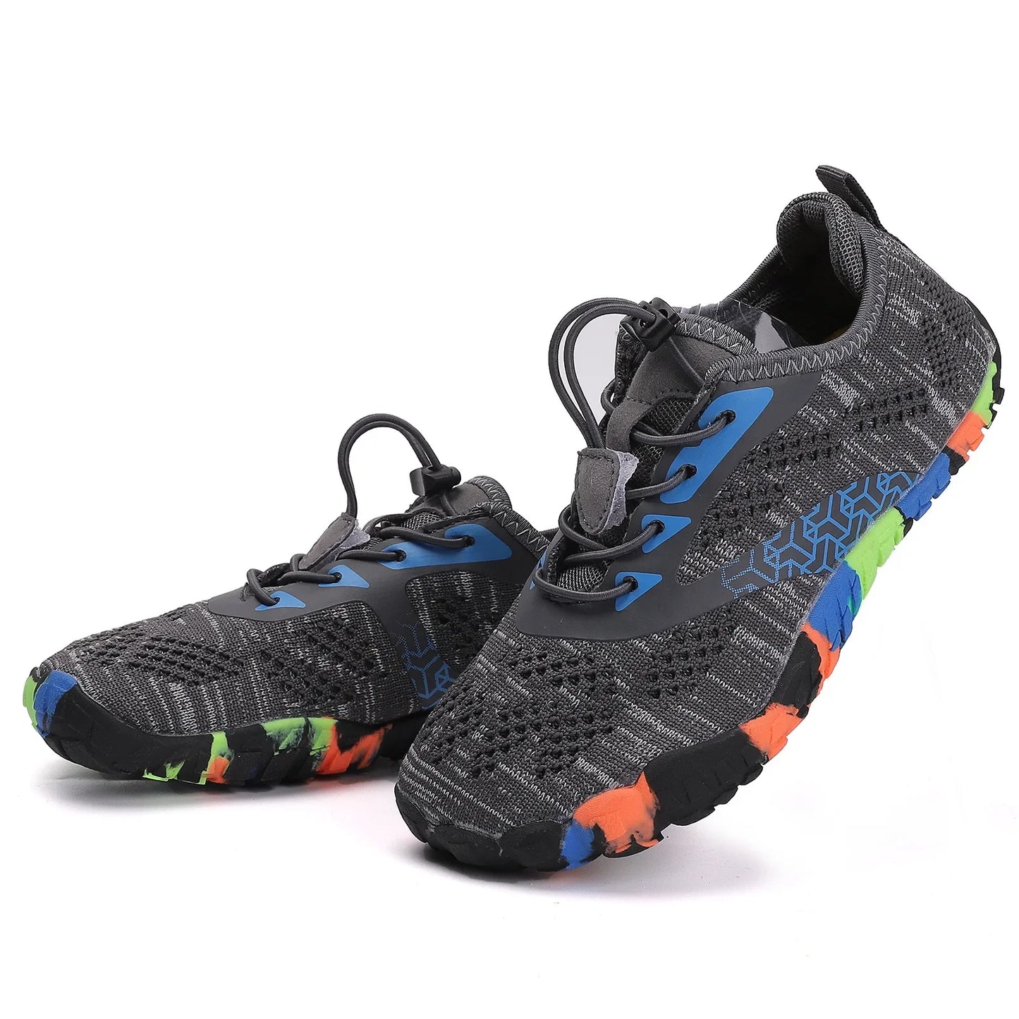 New Children's Aqua Shoes Women Colorful Walking Sports Upstream Wading Sneaker Breathable Mesh Five Fingers Swimming Water Shoe