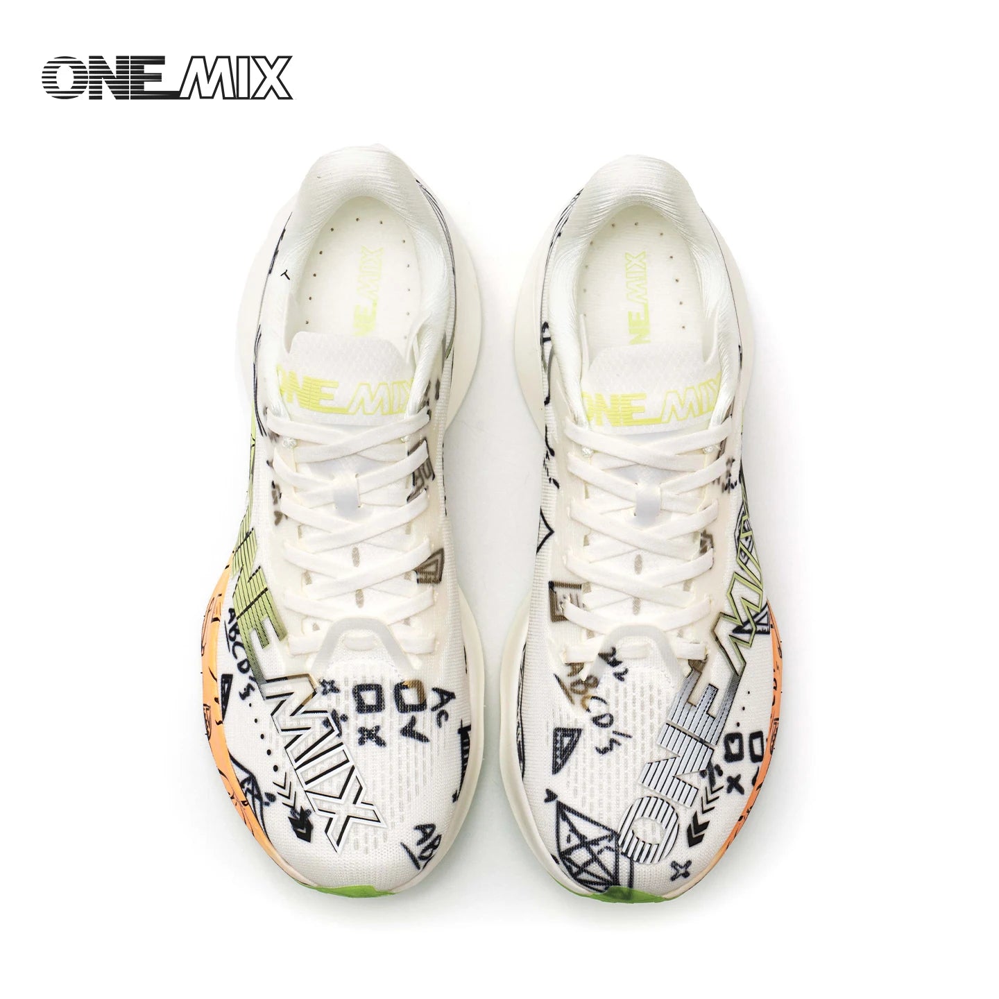 ONEMIX Neue Marathon-Laufschuhe mit Nylon-Carbonplatte, stoßdämpfende Profi-Rennschuhe mit stabiler Unterstützung, ultraleichte Rebound-Sneaker