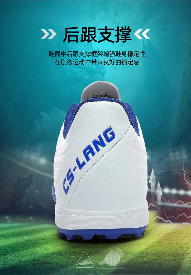 Unisex Large Size Adult Training Game Sneakers Indoor Outdoor Lawn Youth Student Sport Soccer Shoes 39-45#