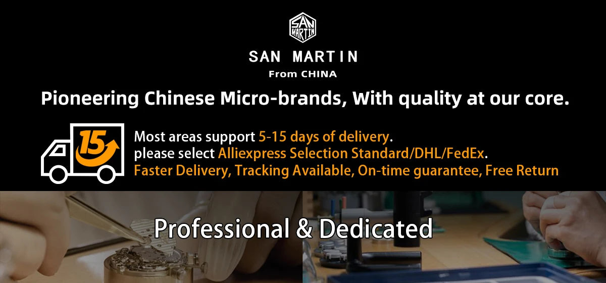 San Martin NH34 40mm GMT Luxury Sports Style Full Luminous Bidirectional Sapphire Bezel Automatic Mechanical Watch 20 Bar SN0005