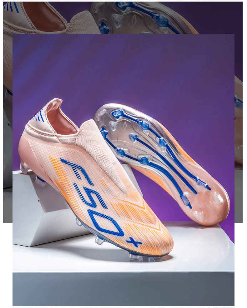 Men's Soccer Shoes Grass Football Boots Ultralight Sport Comfortable Indoor Cleats Non Slip Fg Turf Futsal Adult Non-Slip