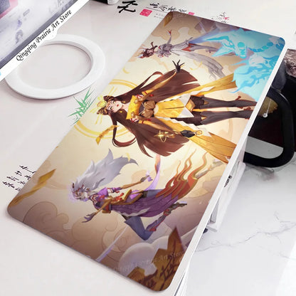 Amaterasu Kiriko Overwatch -hiirimatto, työpöytämatto pehmusteella, pelitarvike, Prime Gaming XXL -näppäimistöalusta pehmustematto