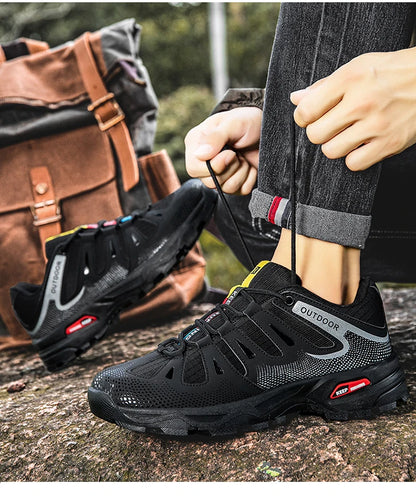 Scarpe da uomo per attività all'aperto - Scarpe da alpinismo antiscivolo da uomo - Calzature da viaggio, escursionismo e avventura - Sneaker casual alla moda