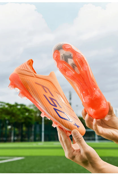 New Men's Soccer Shoes Match Football Boots Sneakers Non-Slip Grass Cleats High-Quality Futsal Indoor Hot-Selling High-Top Outdoor