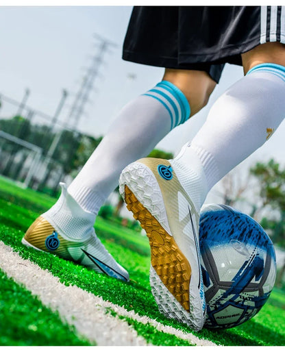 Chaussures de football pour hommes, chaussures de football professionnelles originales, résistantes, respirantes, de haute qualité, antidérapantes