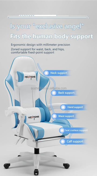 Ergonomic Modern Design Swivel Chair for Office and Home E-sport Gaming Chair With Wheels Revolving Style Computer Gaming Chair