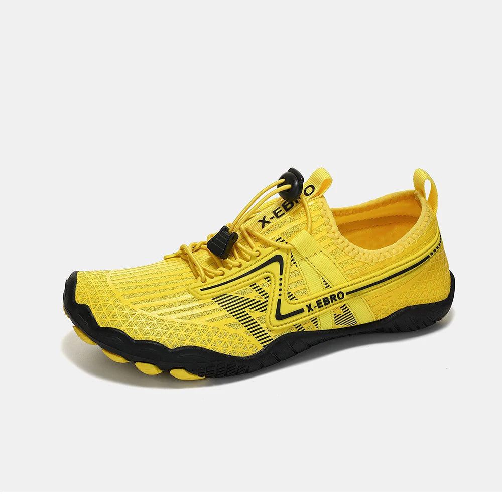 Oiaano Barfußschuhe mit breiter Zehenbox, schwarz, für Damen und Herren, Unisex-Sportsneaker, Aqua-Strandschuhe mit weicher Sohle, leicht und atmungsaktiv