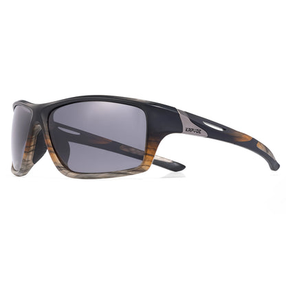 Occhiali da sole polarizzati Kapvoe da uomo alla moda, occhiali da ciclismo, occhiali UV400 per uomo e donna, occhiali da sole per guida, arrampicata e sport all’aperto