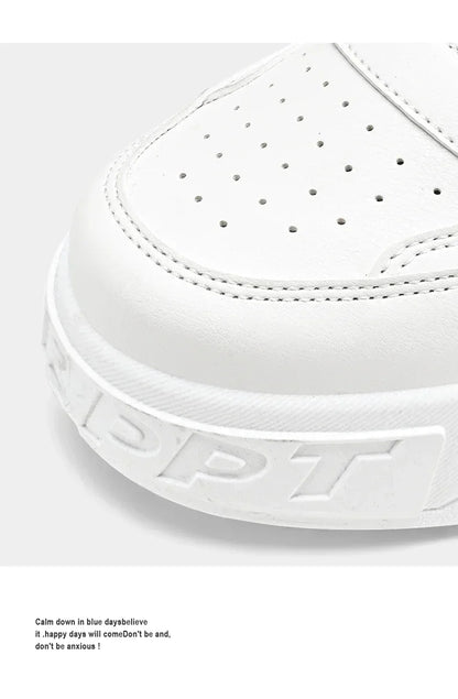 Scarpe da skateboard da uomo, sneakers estive, in pelle, casual, alla moda, per attività all'aperto, corsa, sport, escursionismo, tennis, con zeppa, di marca, di lusso