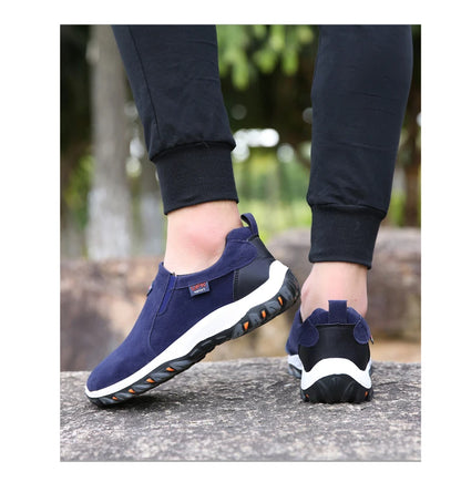 Sapatos desportivos casuais para homem, para caminhadas ao ar livre, acampamento, corrida leve e jogging, mocassins antiderrapantes, sapatos de caminhada, tamanhos grandes 38-50