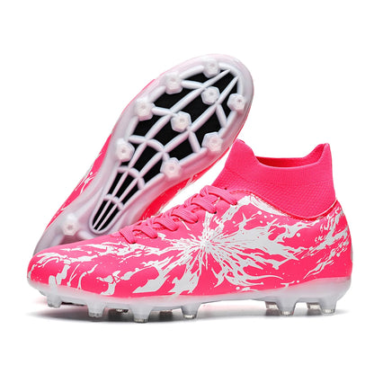 Chaussures de football pour hommes AG FG, crampons légers, semelle extérieure durable et antidérapante, tige confortable en PU, entraînement en plein air