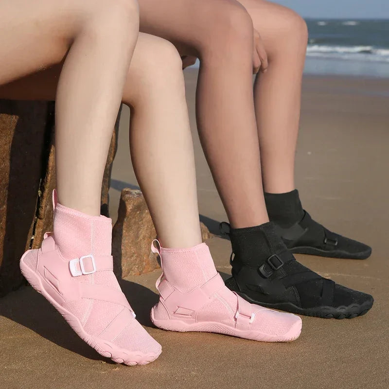 Sapatilhas aquáticas unissexo de cano alto para desporto ao ar livre, caminhada, travessias na água, natação, praia, fitness, mergulho e surf, estilo barefoot