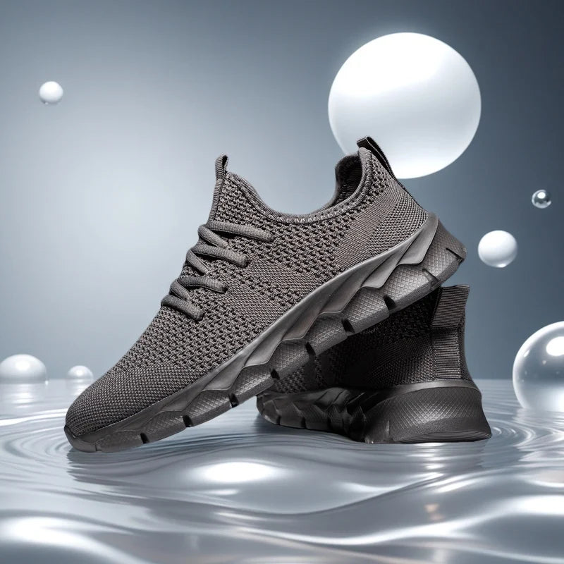 Zapatillas deportivas para hombre de malla ligeras; zapatos planos informales para mujer; zapatillas deportivas de running para hombre; zapatillas de tenis blandas y transpirables; zapatillas deportivas para hombre.