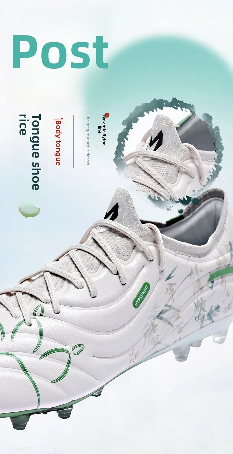 Kelme Men's Football Shoes Adult MG Short Spikes Artificial Turf Training Football Boots Ultra Light Anti-Slip Soccer Shoes