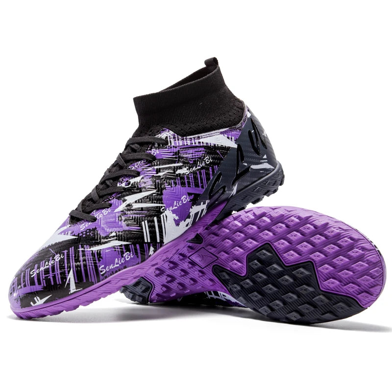Chaussures de football montantes pour hommes, crampons professionnels pour terrain de football, baskets athlétiques pour adolescents, entraînement de football 2026