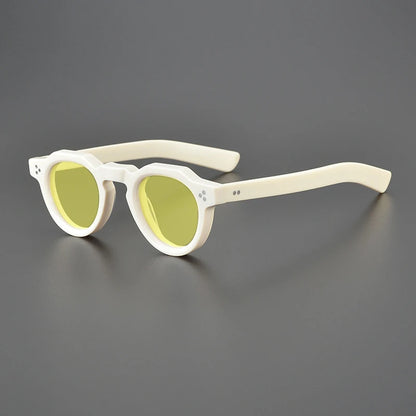 Vintage Polarized Acetate Sunglasses Men Quality Retro Designer Small Sunglasses Women UV400 Handmade Luxury Brand Eyewear