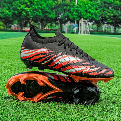 Chuteiras de futebol para homem, sapatos desportivos de futebol, para jogos, unissexo, ultraleves, confortáveis, antiderrapantes, para exterior, para relva, para adultos, de alta qualidade