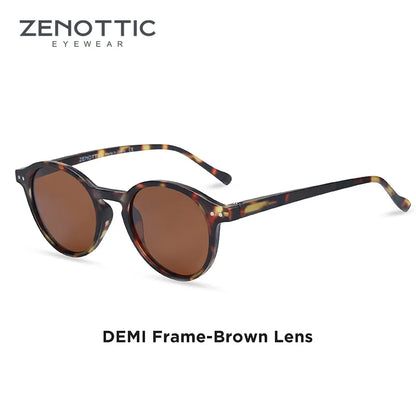 ZENOTTIC (S Size) Retro Circular Polarized Sunglasses 2026 2025 Men Women Vintage Small Round Sun Glasses UV400 Goggles Shades