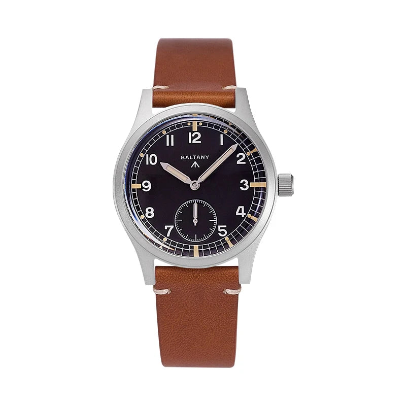 Baltany Dirty Dozen Watch Man S2019 Military Vintage Wristwatch Small Seconds Hand VD78 Quartz Luminous 100M Waterproof Field Wa