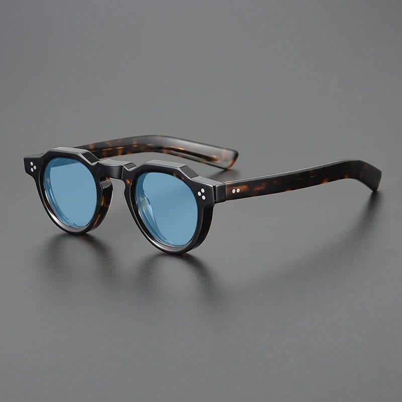Vintage Polarized Acetate Sunglasses Men Quality Retro Designer Small Sunglasses Women UV400 Handmade Luxury Brand Eyewear