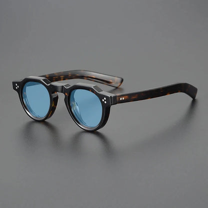 Vintage Polarized Acetate Sunglasses Men Quality Retro Designer Small Sunglasses Women UV400 Handmade Luxury Brand Eyewear