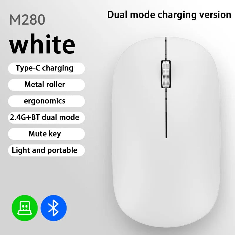 Lenovo Bluetooth Wireless Mouse 2.4G Dual Mode DPI Adjustable Type-C Rechargeable Silent Ergonomic Portable Office Mouse 2026 ﻿