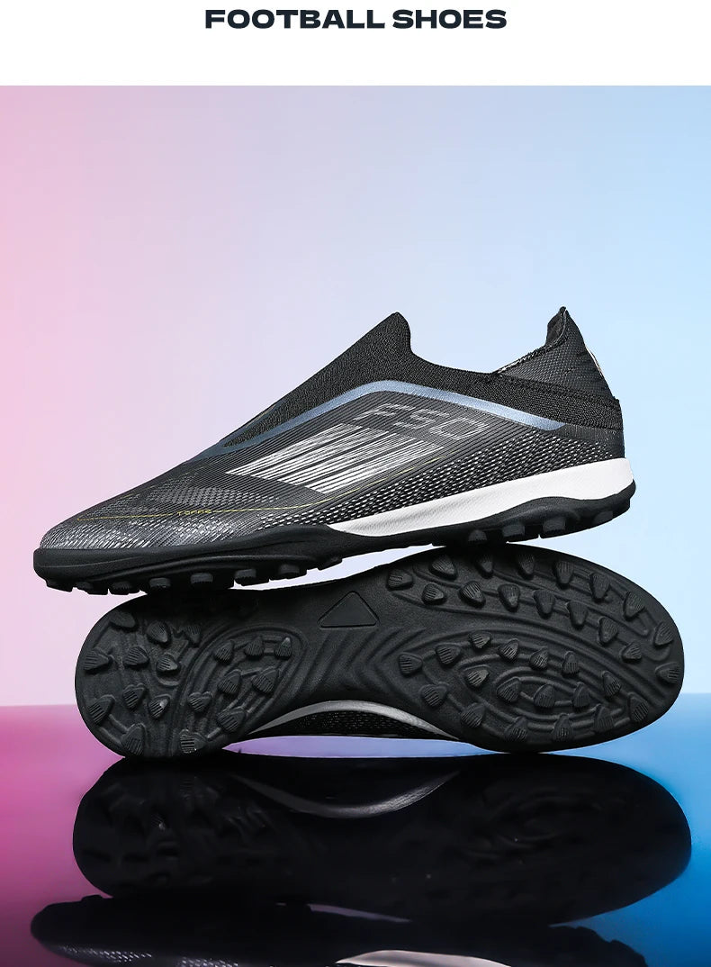 Men Soccer Shoes Training Football Boots Indoor Sneakers TF Long Spikes Match Futsal Ultralight Breathable Cleats Drop Shipping