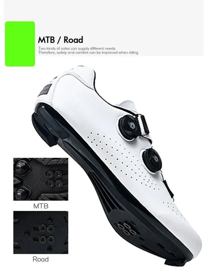 Chaussures de cyclisme pour homme : chaussures de course sur route à fixation automatique, chaussures de sport, chaussures d'entraînement sans crampons ; chaussures de cyclisme pour femme avec crampons SPD
