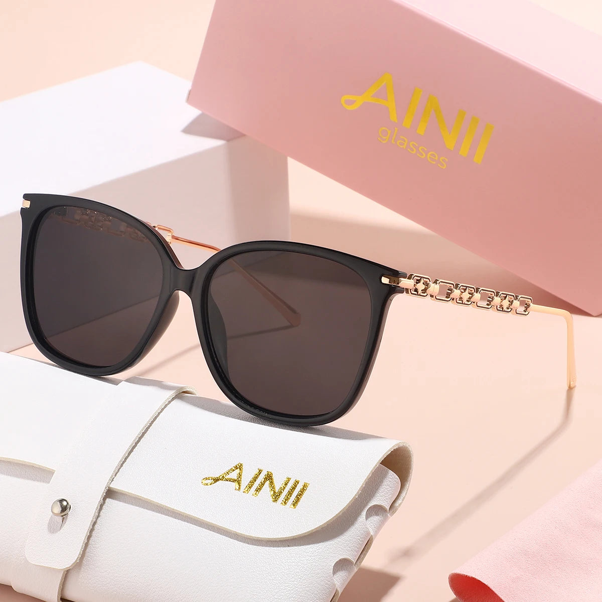 European and American men's and women's fashionable retro sunglasses with multiple colors, versatile for summer sun shading and