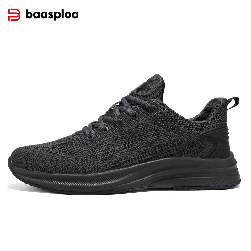 Ténis de corrida para homem da marca Baasploa: ténis casuais de malha, de designer, leves, com atacadores, novos, para desporto ao ar livre e ténis de ténis