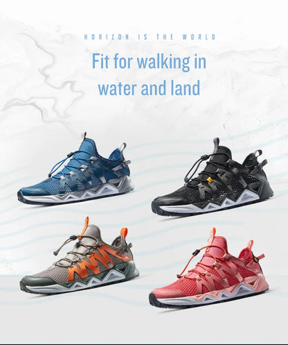 RAX Nye vandresko til mænd og kvinder til sommeren – åndbare Upstream-sko, trekking- og vandsko til udendørs brug, fiskeri og camping – sneakers til mænd