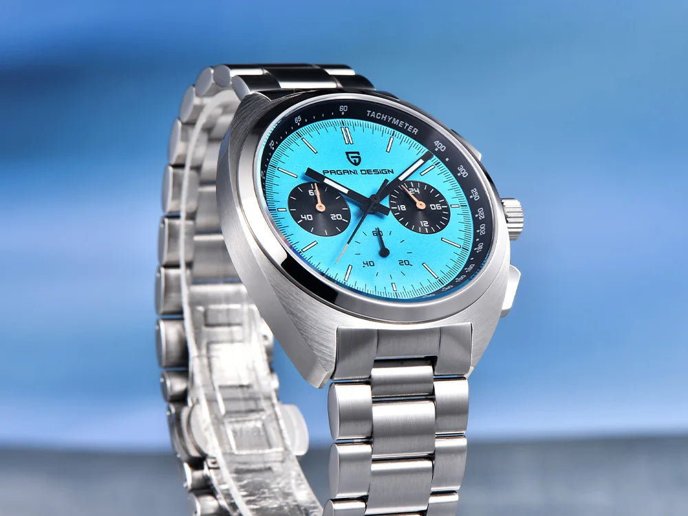 2026Pagani design watch luxury men's quartz watch speed men's chronograph top brand all-steel sapphire diving relógios masculino