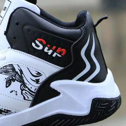 Nouvelles baskets antidérapantes pour hommes, chaussures de basket-ball montantes de luxe confortables, chaussures de course tendance et polyvalentes, chaussures décontractées