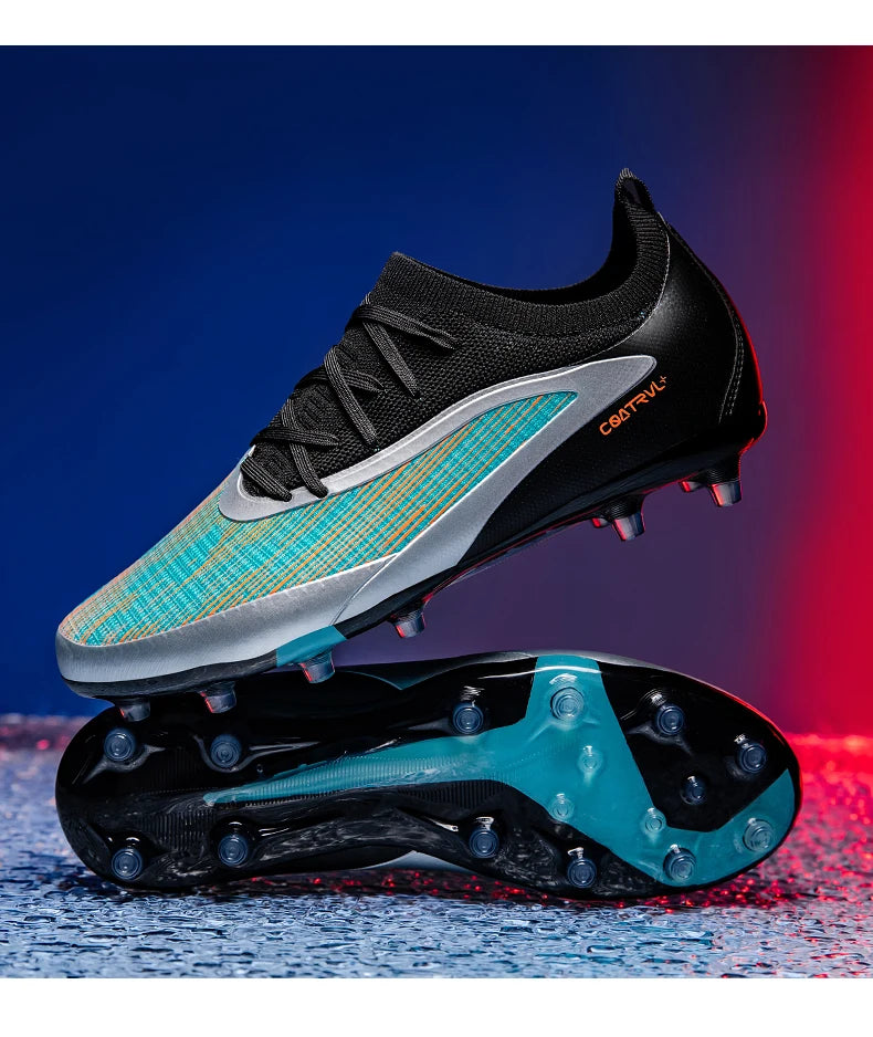 Botas de fútbol para hombre, con tacos para exterior, transpirables, antideslizantes, para adultos, con tacos largos, deportivas, de entrenamiento, para niños, para partido, cómodas